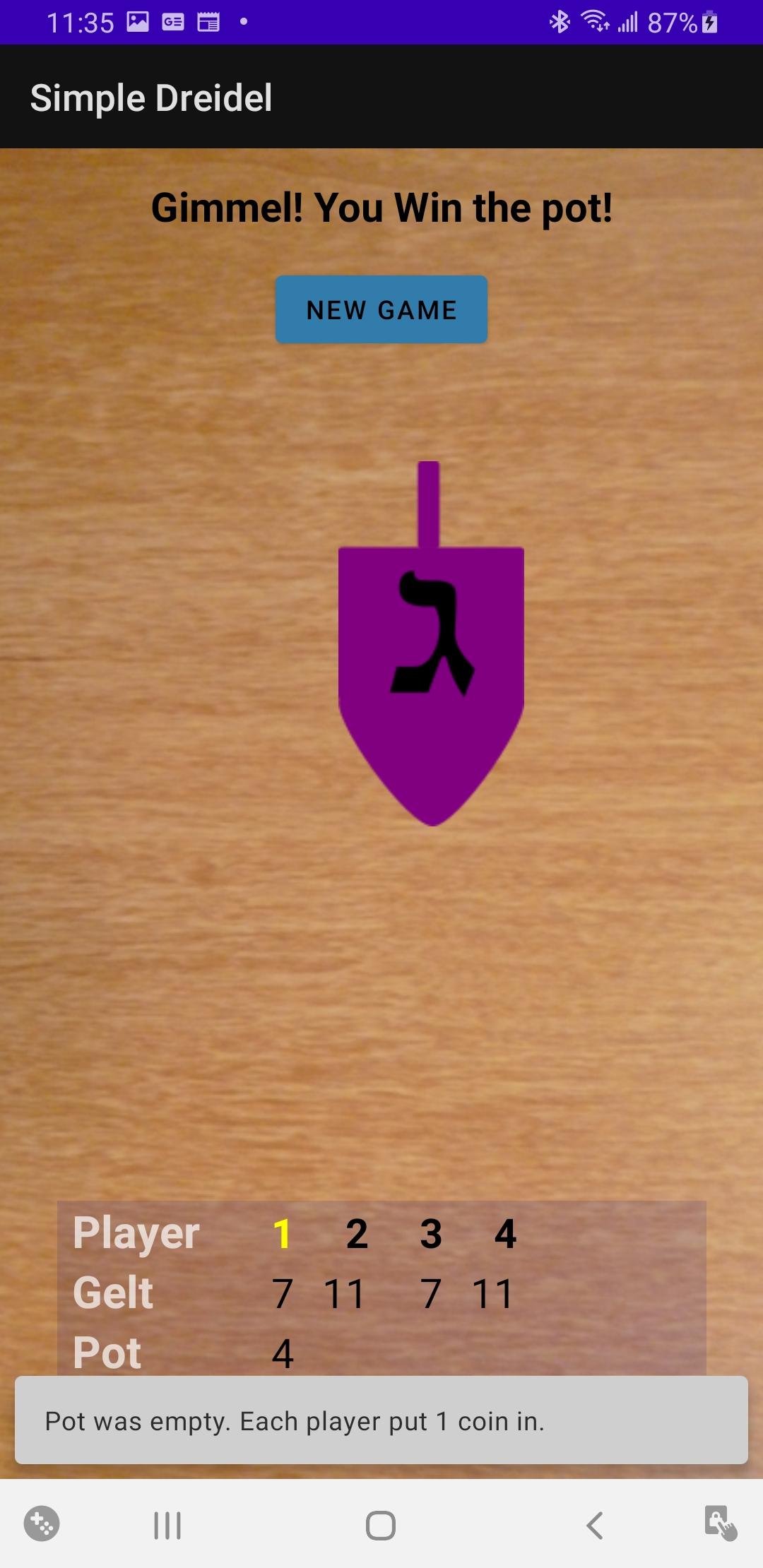 لعبة spin a dreidel