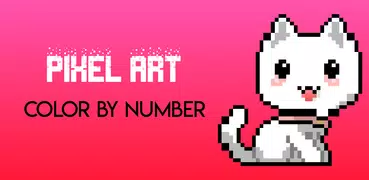 Cat Color By Number: Pixel Art Cat