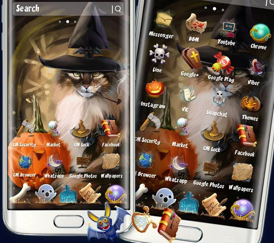 Descarga de APK de Tema del gato de Halloween para Android Descarga de APK de Tema del gato de Halloween para Android
