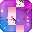 Magic Cat Piano Tiles - Crazy Tiles Pink Girly icône