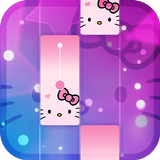 Magic Cat Piano Tiles - Crazy Tiles Pink Girly Zeichen