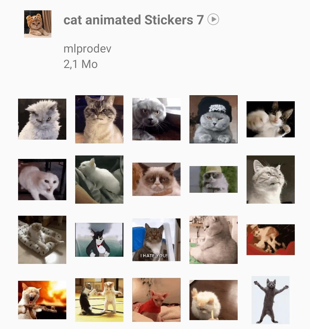 Android İndirme için Cat Animated Stickers WAStickerApps APK