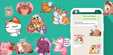 Kittenz: Cat Stickers For whatsapp - WAStickerApps