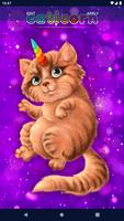 Cute Unicorn Cat 4K Wallpapers captura de pantalla 3