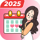 Period tracker & calculator icon