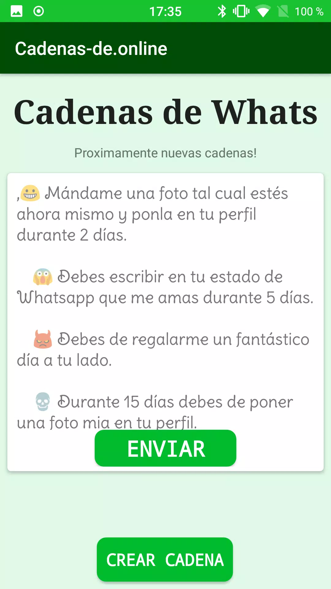 Cadenas para Whatsapp APK voor Android Download