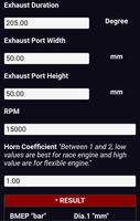 Two 2 Stroke Exhaust Expansion Chamber Calculator capture d'écran 2