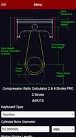 Compression Ratio Calculator 2 & 4 Stroke PRO capture d'écran 1