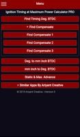 Ignition Timing at Maximum Power Calculator PRO poster