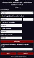 Ignition Timing at Maximum Power Calculator PRO capture d'écran 2