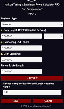 Ignition Timing at Maximum Power Calculator PRO 截图 2