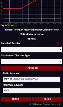 Ignition Timing at Maximum Power Calculator PRO 截图 6