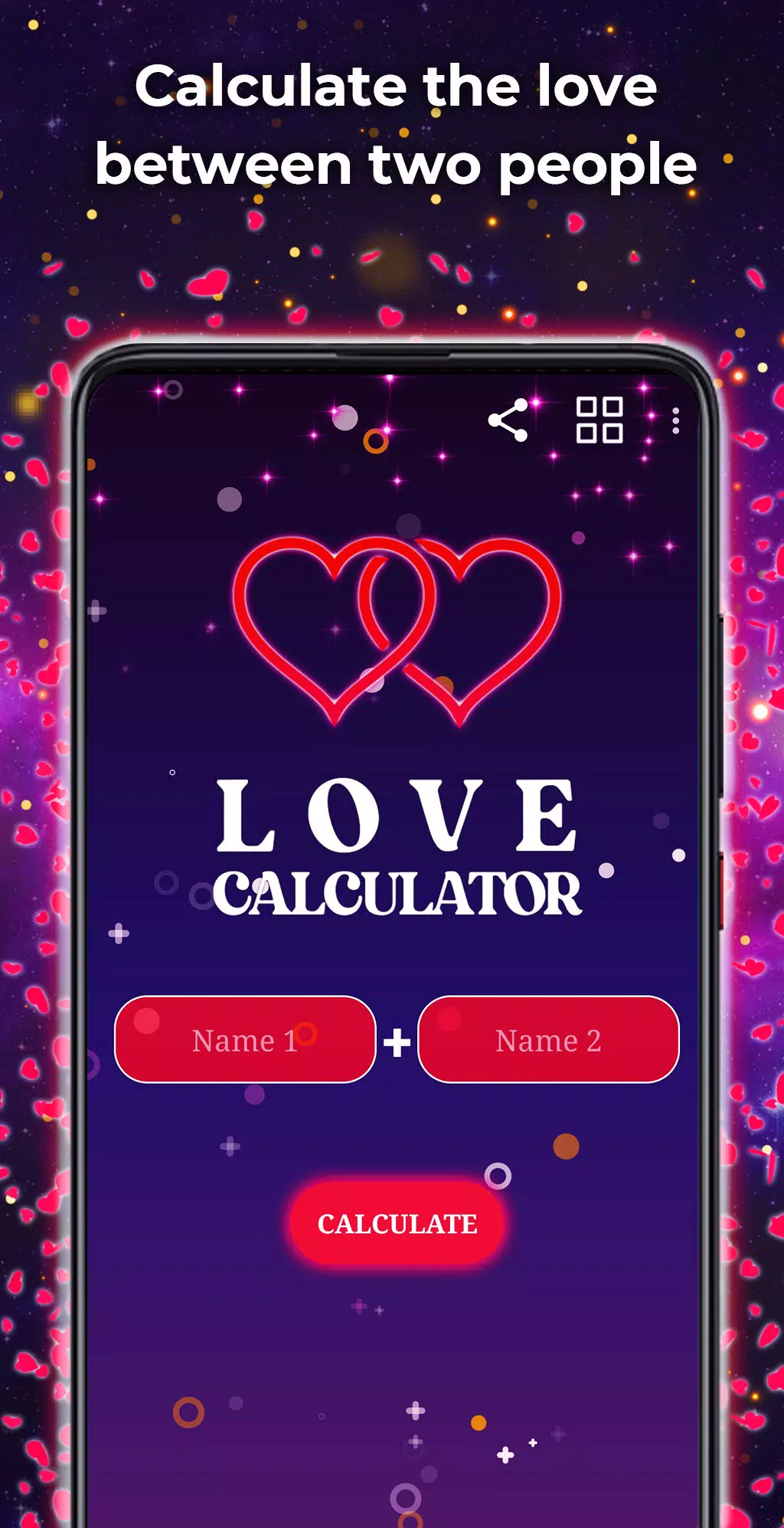 The app is called Love tester btw.