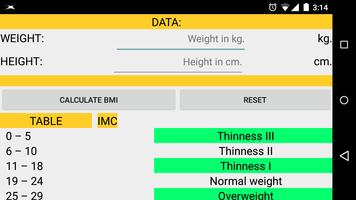 CALCULATE BMI imagem de tela 3