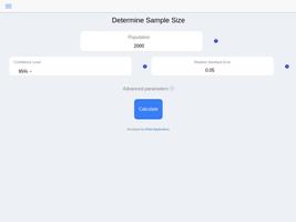Sample Size Calculator تصوير الشاشة 2
