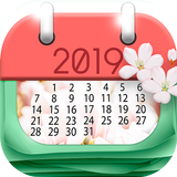 2019 Wallpaper Calendars & Clock Designs icon