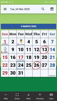 Monthly Calendar & Holiday screenshot 2