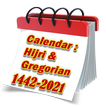 Hijri And Gregorian Calendar 1442 - 2021