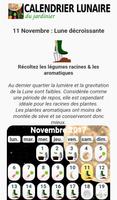 Calendrier Lunaire du jardin capture d'écran 1