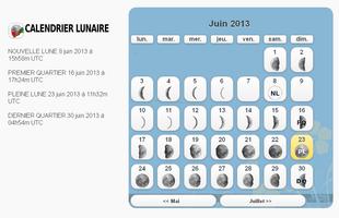 Calendrier Lunaire Simple Ekran Görüntüsü 1