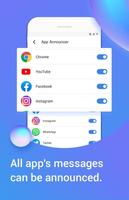 Announcer+ : Caller Name, Notification, SMS Reader تصوير الشاشة 1