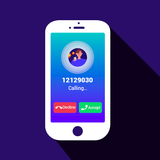 ripple style theme, full screen video caller ID icône