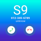S9 style theme for Samsung, full screen caller ID icône