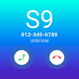 S9 style theme for Samsung, full screen caller ID icône