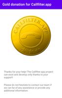 Doação de ouro Callfilter.app Cartaz