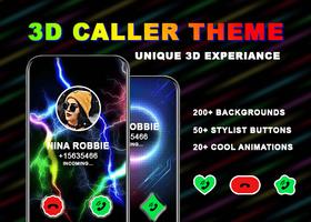 3D Call Screen & Caller theme Cartaz