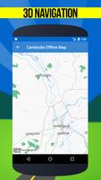 🌏 GPS Maps of Cambodia: Offline Map Affiche