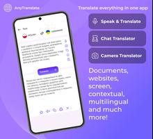 AnyTranslate: Voice Translator Cartaz