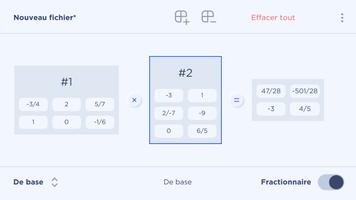 Matrices calculatrice capture d'écran 2