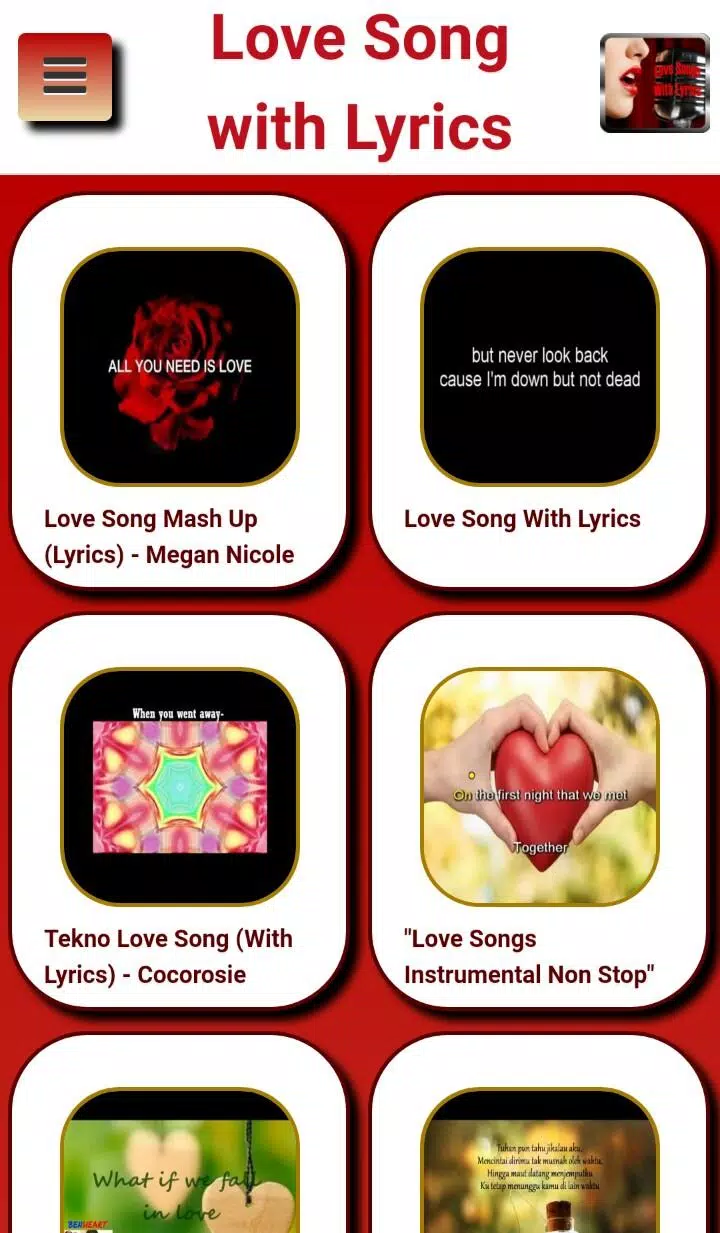 Descarga de APK de Canciones De Amor Con Letra para Android