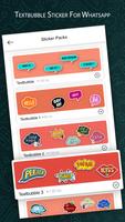 New Text Bubble Sticker For Whatsapp 2019 पोस्टर