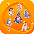 Cute Baby Sticker For Whatsapp Full Pack 2019 icône