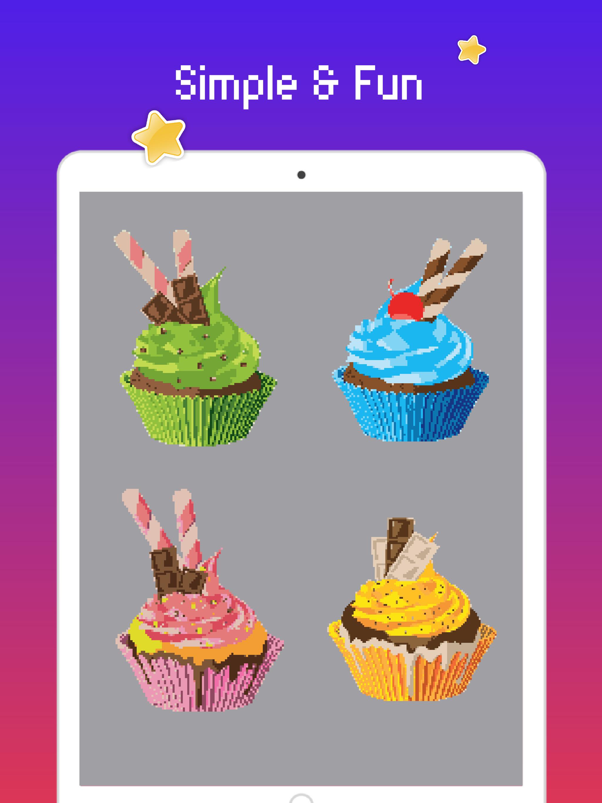 Couleur Des Bonbons Par Numero Pixel Art Cupcake Pour Android Telechargez L Apk Couleur Des Bonbons Par Numero Pixel Art Cupcake Pour Android Telechargez L Apk