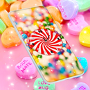 Sweet Candy Clock Wallpaper APK