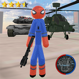 Stickman Spider Rope Hero Simulator: Vegas Hero