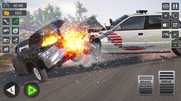 Car Crash 3d Car Racing Games Affiche