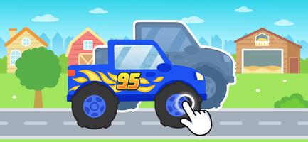 Monster Truck Kinderspiele 2-5 Plakat