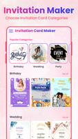 Invitation Maker Card Design ภาพหน้าจอ 1