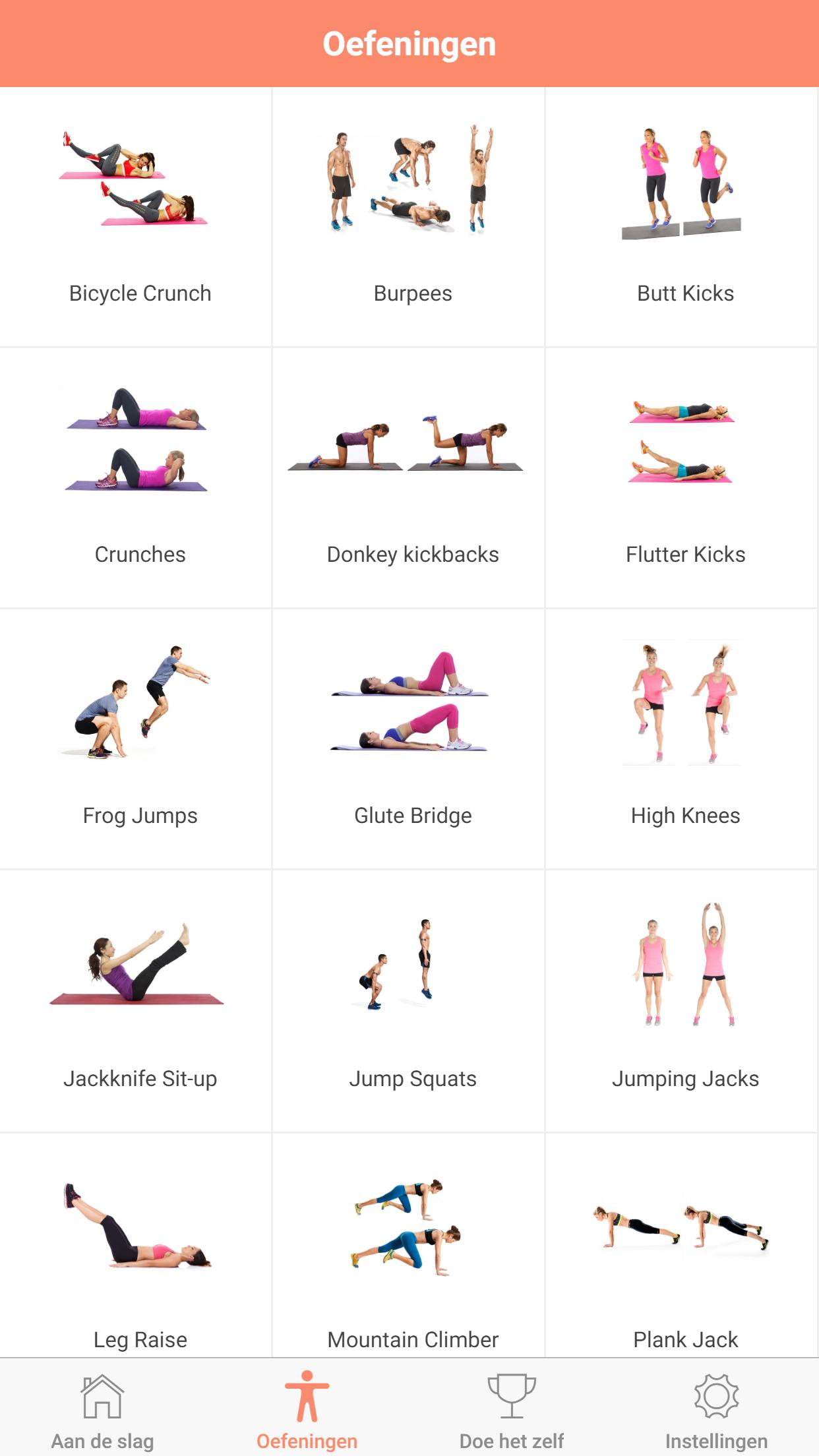 Wonderbaarlijk Thuis afvallen met HIIT cardio for Android - APK Download WB-92