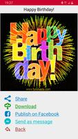 Happy Birthday Cards App captura de pantalla 2