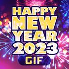 ikon Happy New Year 2023 GIFs