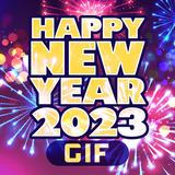 Happy New Year 2023 GIFs simgesi