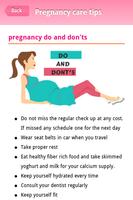 Pregnancy Care Tips تصوير الشاشة 2