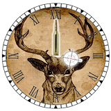 Uhr Rotwild-Jagd - Widget Zeichen