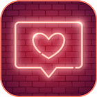 Love cards. Love card maker icon