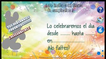 Crear Invitaciones Cumpleaños पोस्टर